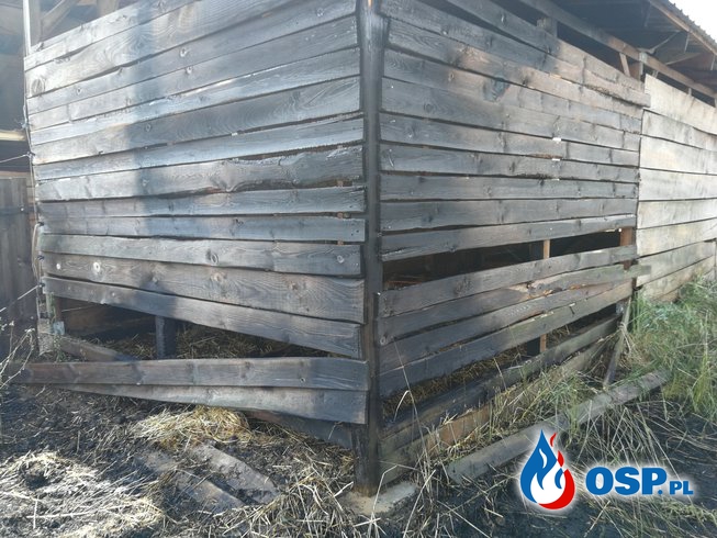 Pożar drewnianej Wiaty OSP Ochotnicza Straż Pożarna