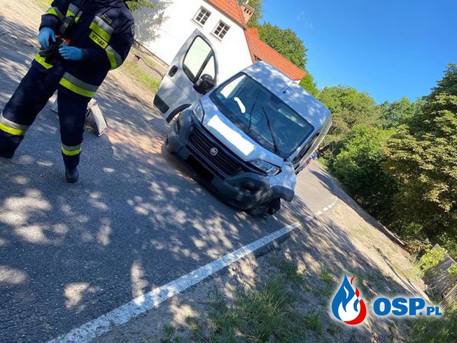 Zderzenie dwóch pojazdów OSP Ochotnicza Straż Pożarna