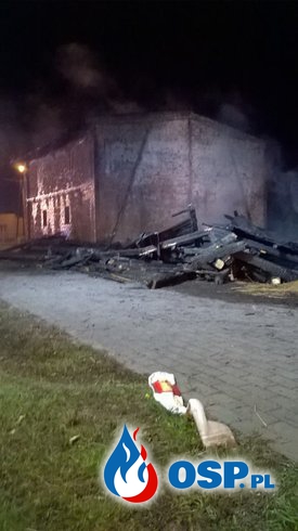 Pożar stodoły m.Uniechów 03/04.07.17r. OSP Ochotnicza Straż Pożarna