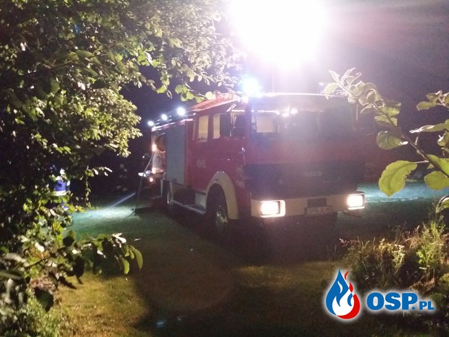 Ćwiczenia oraz pożar „szopki” w Chrzelicach OSP Ochotnicza Straż Pożarna