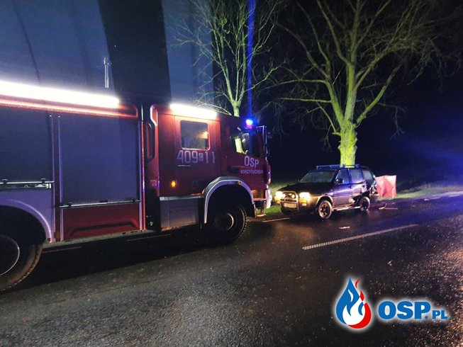 Dwóch strażaków OSP w szpitalu po wypadku wozu bojowego pod Bytowem OSP Ochotnicza Straż Pożarna