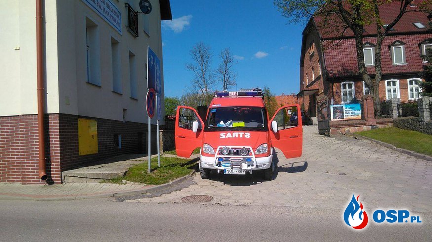 Zabezpieczenie pielgrzymki strażackiej w Gietrzwałdzie OSP Ochotnicza Straż Pożarna