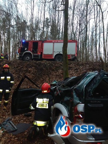 Wypadek droga krajowa nr. 209 okolice Bronowa OSP Ochotnicza Straż Pożarna