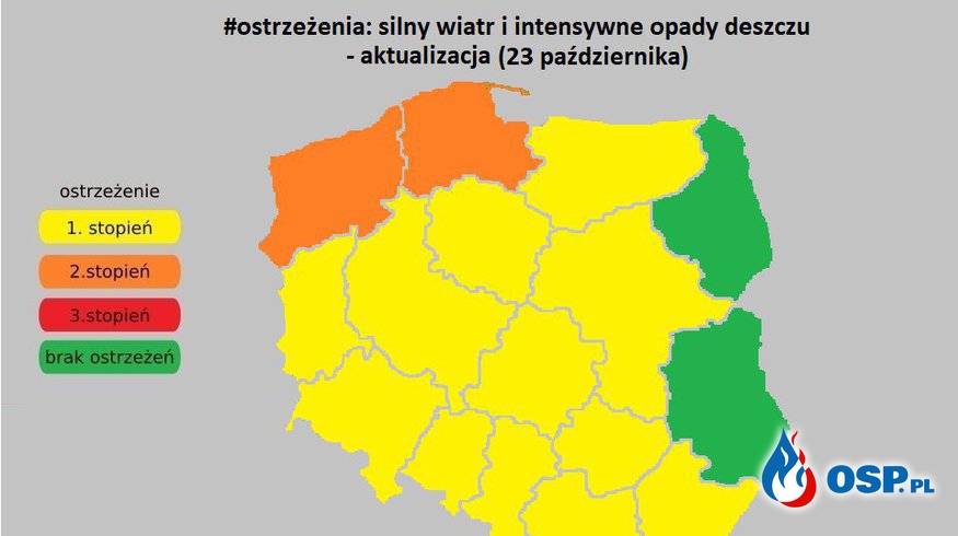 Uwaga - w całej Polsce będzie mocno wiało OSP Ochotnicza Straż Pożarna