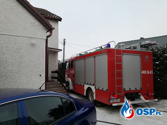 Pożar przewodu kominowego w Trzcinicy OSP Ochotnicza Straż Pożarna