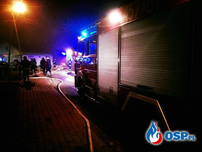 Pożar stodoły w Bielawach OSP Ochotnicza Straż Pożarna
