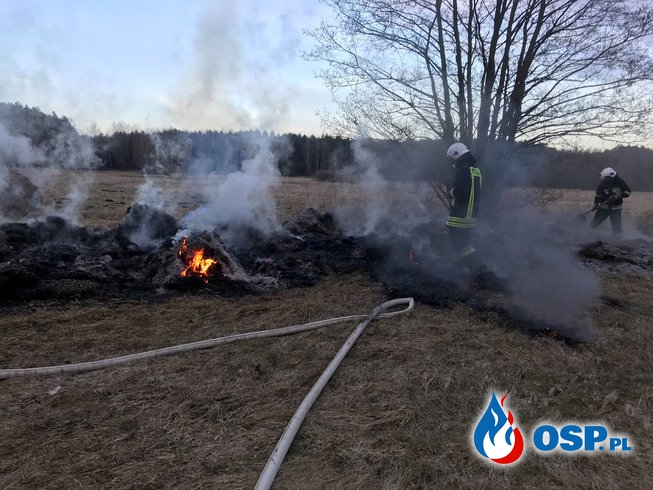 Pożar bel siana OSP Ochotnicza Straż Pożarna