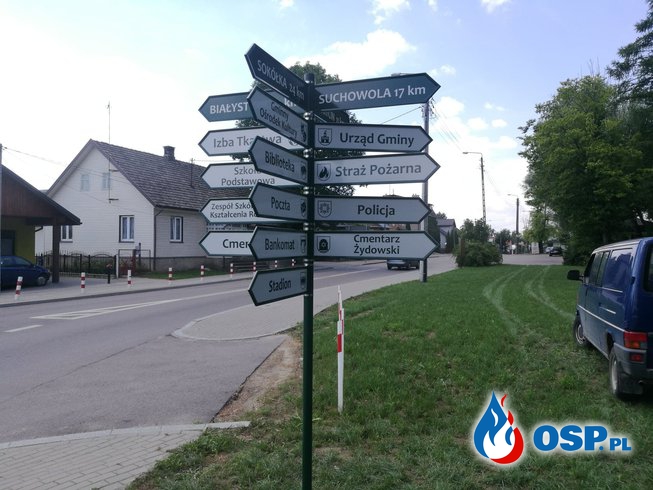 Montaż oznakowania ulic OSP Ochotnicza Straż Pożarna