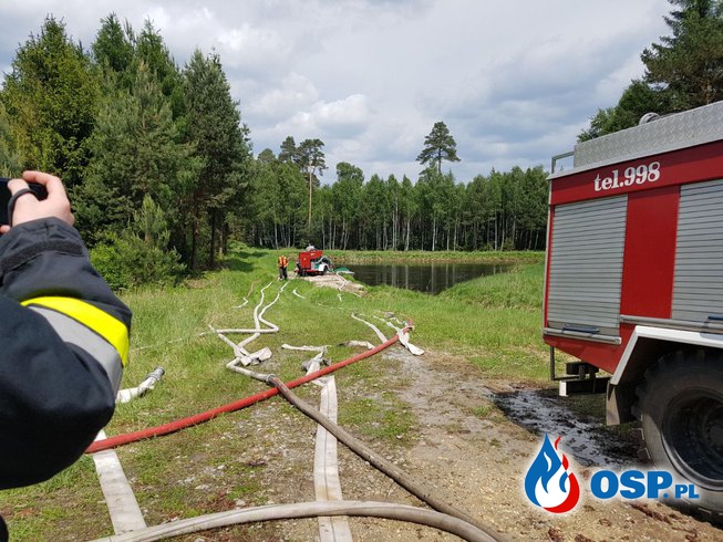 Niezapowiedziane ćwiczenia w lesie w Chrzelicach OSP Ochotnicza Straż Pożarna