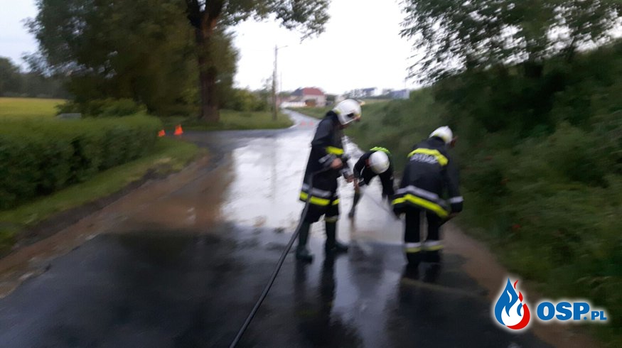 Nawałnica nad gminą Biała OSP Ochotnicza Straż Pożarna