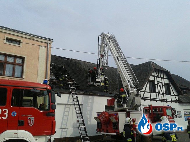 Pożar marketu w Orchowie OSP Ochotnicza Straż Pożarna