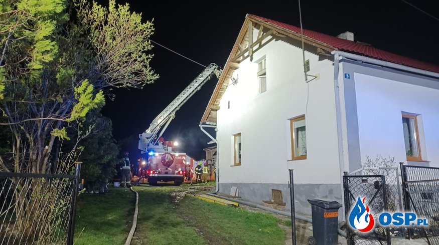 Dwa budynki mieszkalne spłonęły w okresie Świąt Wielkanocnych na terenie gminy Branice OSP Ochotnicza Straż Pożarna