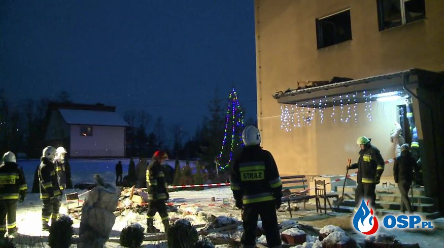 Pożar bloku mieszkalnego na osiedlu w Sieradzy OSP Ochotnicza Straż Pożarna