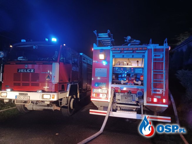 Dwa budynki mieszkalne spłonęły w okresie Świąt Wielkanocnych na terenie gminy Branice OSP Ochotnicza Straż Pożarna