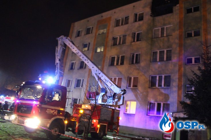 Tragedia w Hrubieszowie. Dwie osoby zginęły w pożarze budynku. OSP Ochotnicza Straż Pożarna