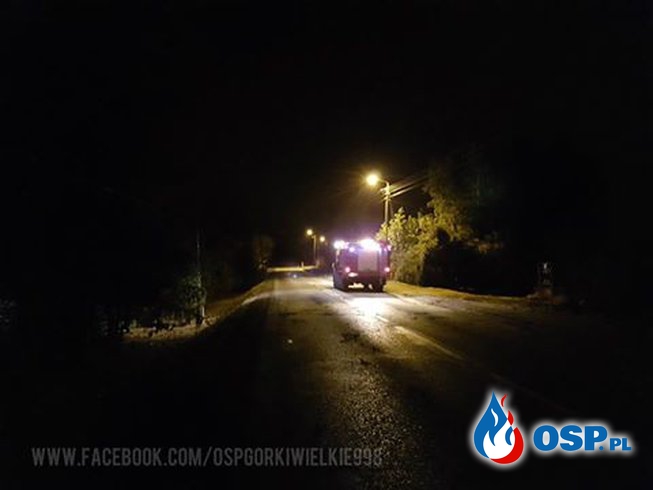 Usuwanie skutków nocnej wichury OSP Ochotnicza Straż Pożarna