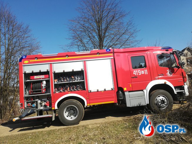 Pożar traw na Śródborzu OSP Ochotnicza Straż Pożarna