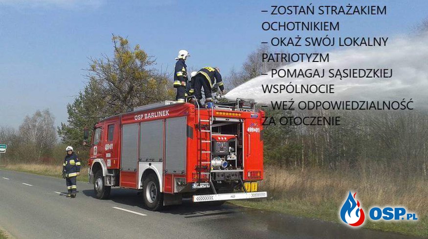 OSP Barlinek ogłasza nabór OSP Ochotnicza Straż Pożarna