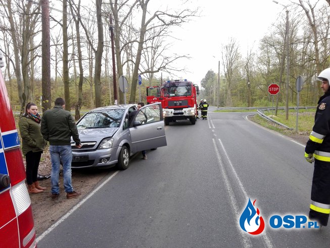 Wypadek na Krzyżówkach OSP Ochotnicza Straż Pożarna