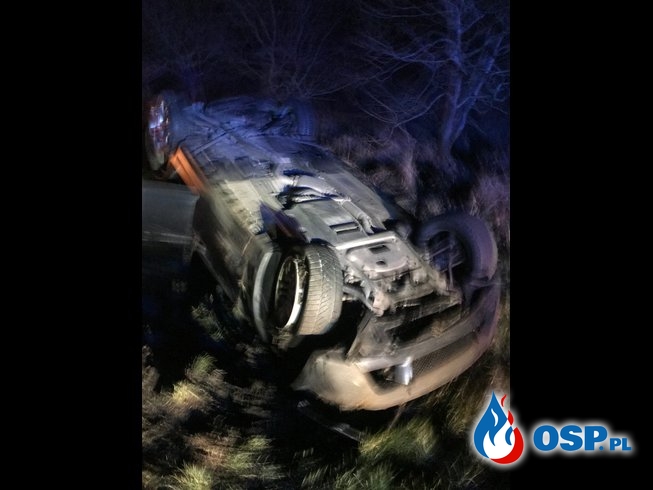 176/2019 Dachowanie BMW na DK31 pomiędzy Chojną a Godkowem OSP Ochotnicza Straż Pożarna