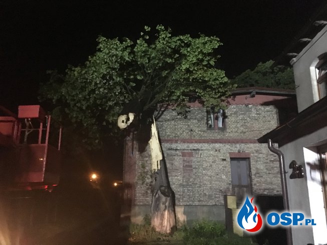 Burze nad gminą Zawadzkie. OSP Ochotnicza Straż Pożarna