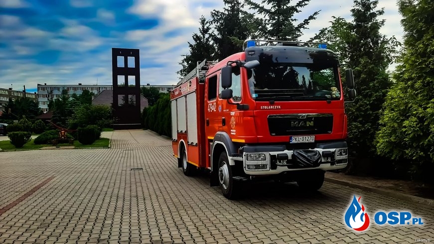 Wypadek na DW 470 w miejscowości Daniszew OSP Ochotnicza Straż Pożarna