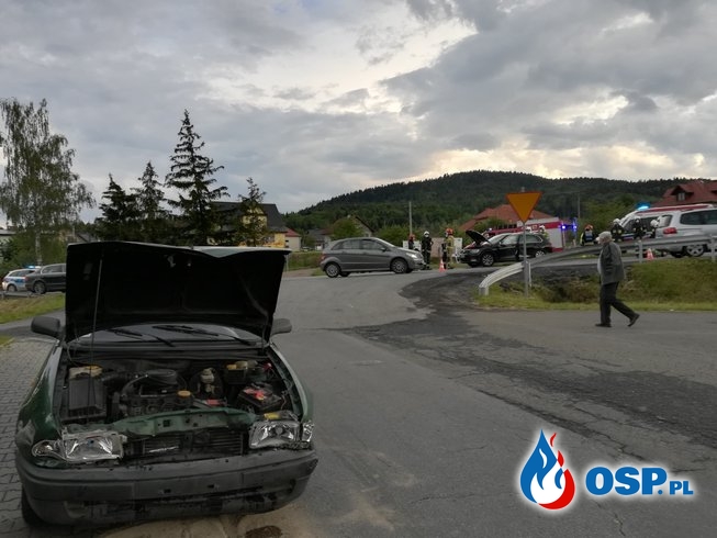 Wypadek dwóch samochodów osobowych na DK7 - 7 czerwca 2020r. OSP Ochotnicza Straż Pożarna