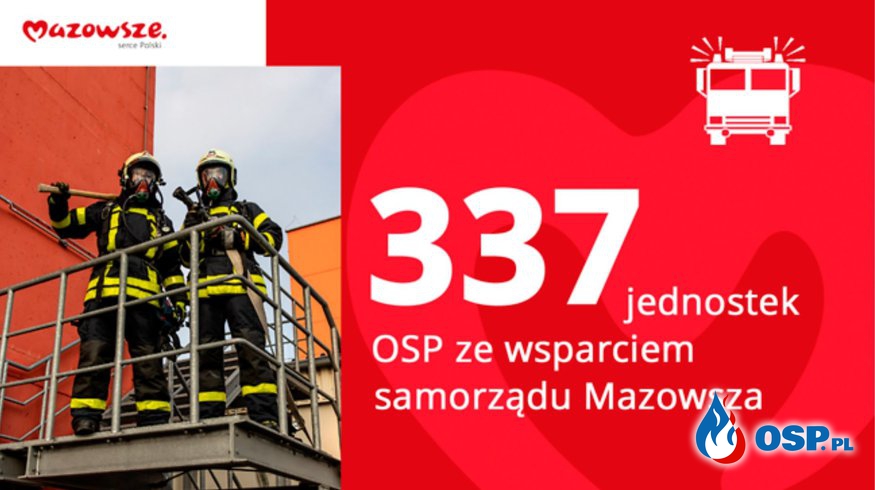 7,6 mln złotych dotacji dla 337 jednostek OSP [LISTA] OSP Ochotnicza Straż Pożarna