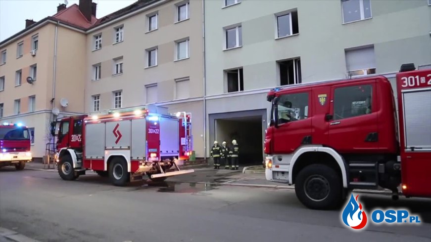 Ciała dwóch mężczyzn po pożarze w Opolu. "Mieli zmasakrowane twarze". OSP Ochotnicza Straż Pożarna