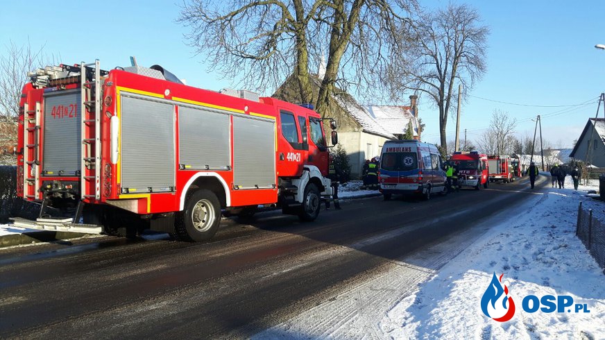 Wypadek samochodowy w m. Kłodkowo OSP Ochotnicza Straż Pożarna