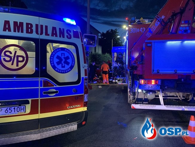 Poważny wypadek drogowy w Opolu. 4 osoby ranne. OSP Ochotnicza Straż Pożarna