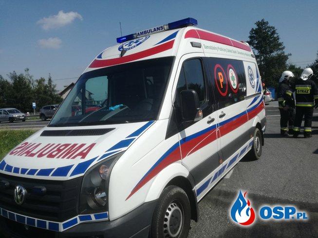 Wypadek trzech samochodów osobowych - 17 sierpnia 2018r. OSP Ochotnicza Straż Pożarna