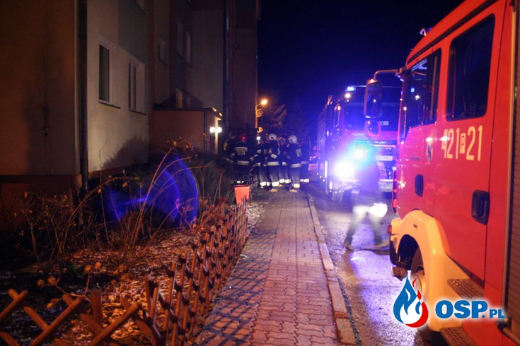 Wyczuwalny Gaz w bloku mieszkalnym! OSP Ochotnicza Straż Pożarna