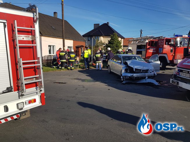 Groźny wypadek w miejscowości Pogórze OSP Ochotnicza Straż Pożarna