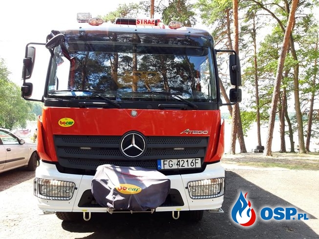Ćwiczenia z ratownictwa wodnego OSP Ochotnicza Straż Pożarna