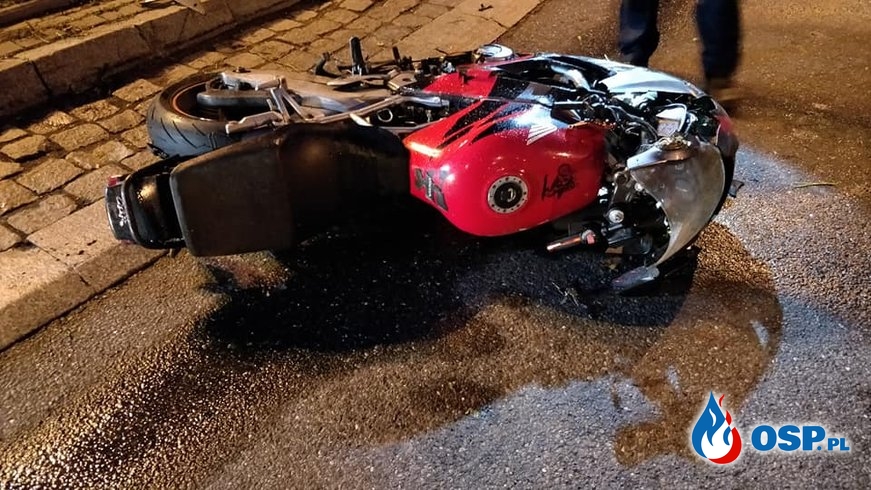 31-letni motocyklista zginął w wypadku OSP Ochotnicza Straż Pożarna