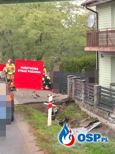Poważny wypadek w Gąsiorowie OSP Ochotnicza Straż Pożarna