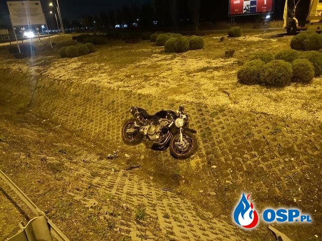 Młody motocyklista zginął w wypadku w Bralinie OSP Ochotnicza Straż Pożarna