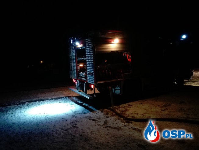 Pożar stodoły - Budachów 02.01.2019 OSP Ochotnicza Straż Pożarna