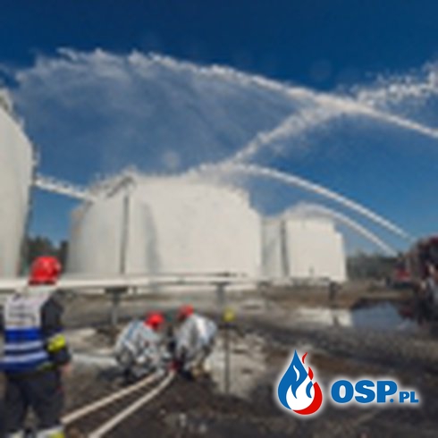 Pożar na rozlewni paliw w Radzionkowie OSP Ochotnicza Straż Pożarna