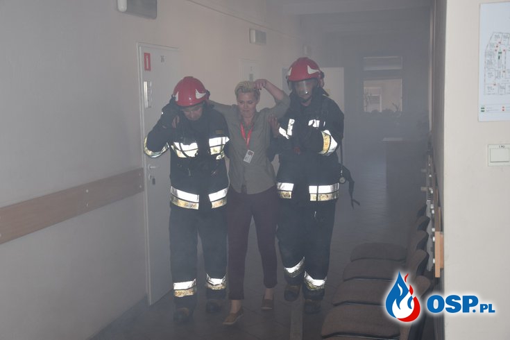 Pożar ZUSu - ćwiczenia OSP Ochotnicza Straż Pożarna