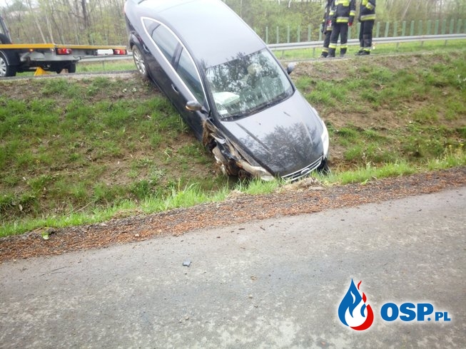 Wypadek samochodu osobowego na DK 7 - 27 kwietnia 2019r. OSP Ochotnicza Straż Pożarna
