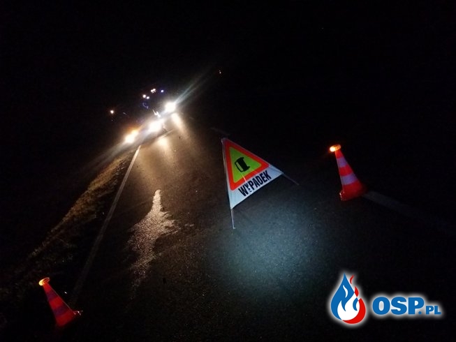 Wypadek na trasie Biała – Krobusz, DW 414 OSP Ochotnicza Straż Pożarna