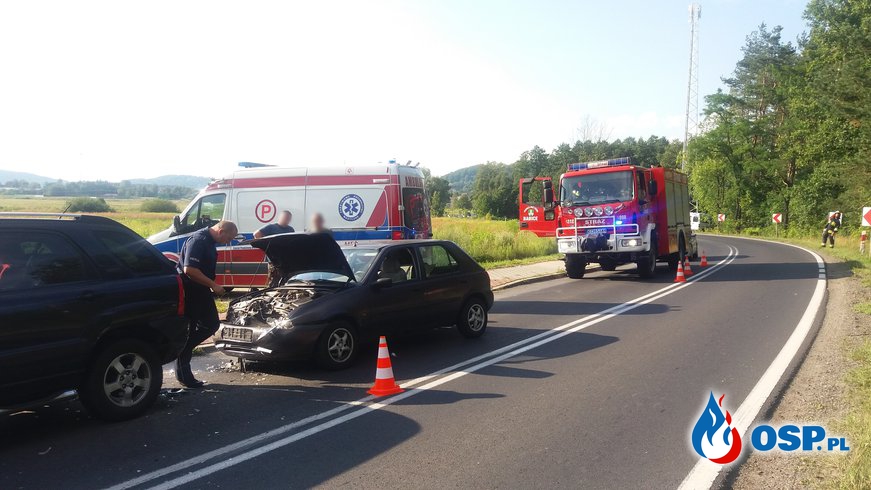 Wypadek drogowy - ul. Zakopiańska w Babicach OSP Ochotnicza Straż Pożarna
