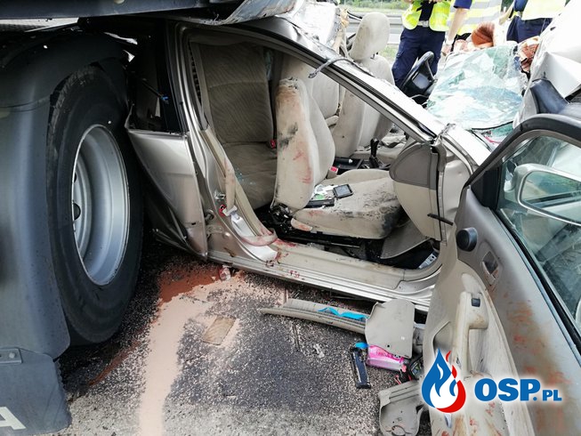 Trzy wypadki na Autostradzie A2 OSP Ochotnicza Straż Pożarna