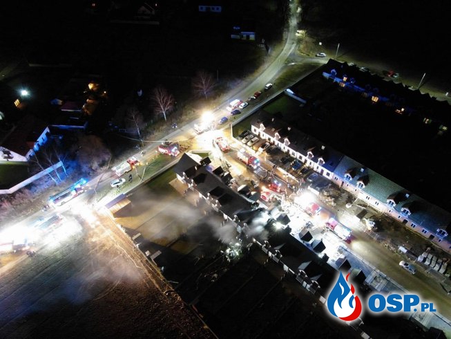 Brodowo - pożar szeregowców OSP Ochotnicza Straż Pożarna