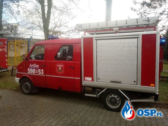 Wronki – zabezpieczenie lądowiska dla śmigłowca LPR OSP Ochotnicza Straż Pożarna