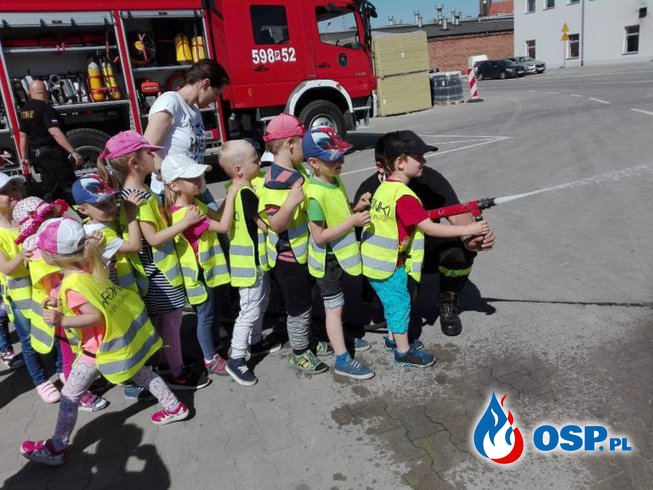 Amica – Wycieczka Leśnych Ludków z przedszkola Amica Kids w naszej strażnicy OSP Ochotnicza Straż Pożarna