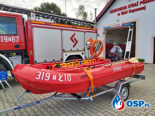 Nowa łódź z funduszu sołeckiego. OSP Ochotnicza Straż Pożarna