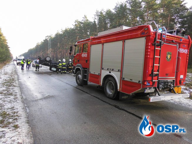 Kolizja w Koszwicach. OSP Ochotnicza Straż Pożarna